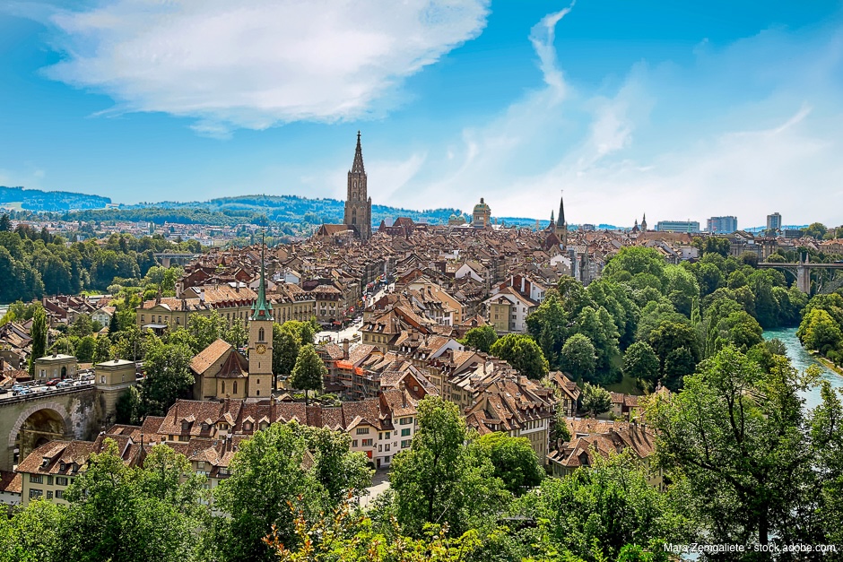 Panoramic view of Berne city, Switzerland
