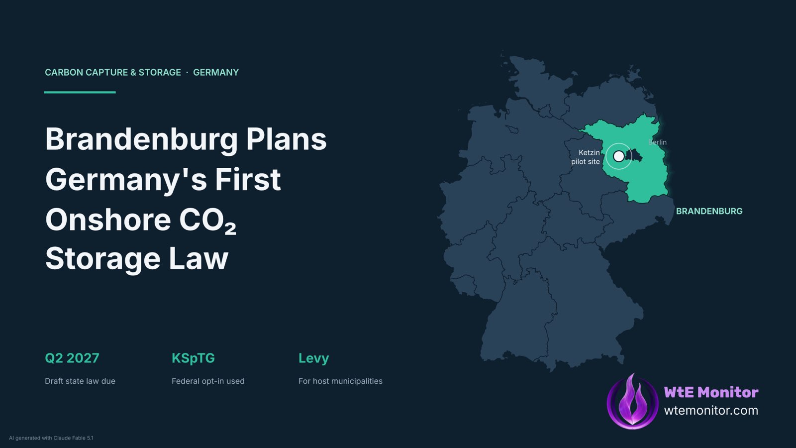 Brandenburg Plans Germany’s First Onshore CO2 Storage Law