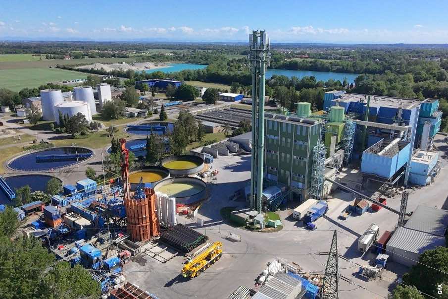WtE plant in Geiselbullach with geothermal wells.